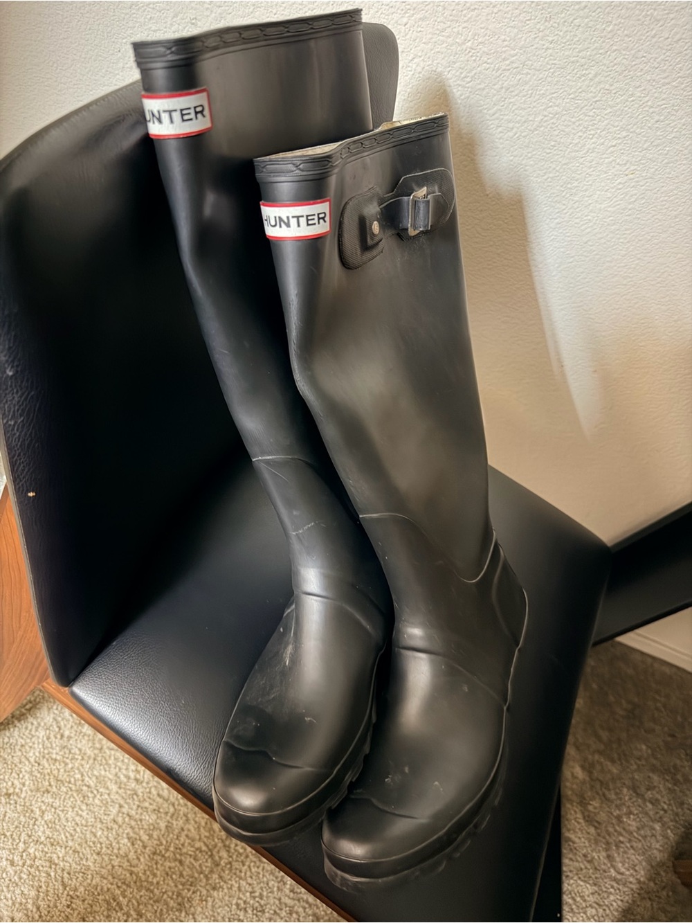 The cutest durable Black Hunter Boots, Men’s😍
